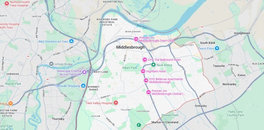 Areas We Cover in Middlesbrough